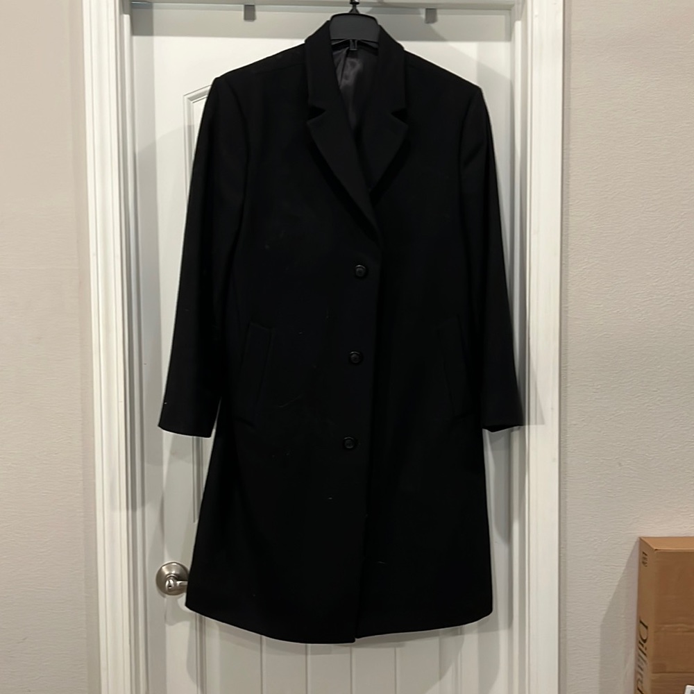 MEN’s Wool Long Overcoat; size 42; London Fog